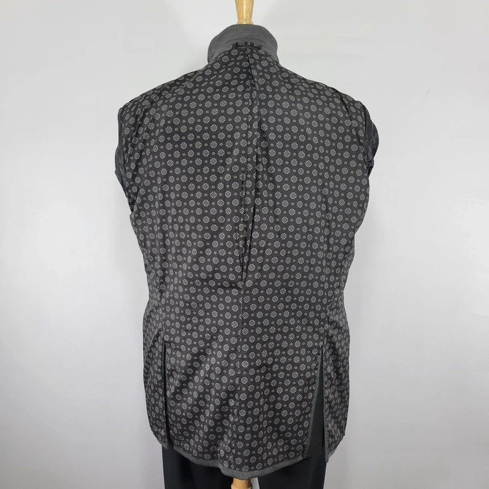 Chaps Men's Sport Coat Blazer Two Button Charcoal Gray‎ Polyester Blend Sz 48L